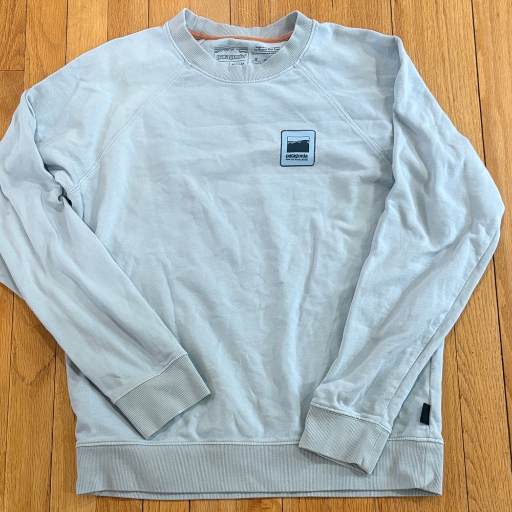 Patagonia Men's Light blue  Crewneck Sweatshirt